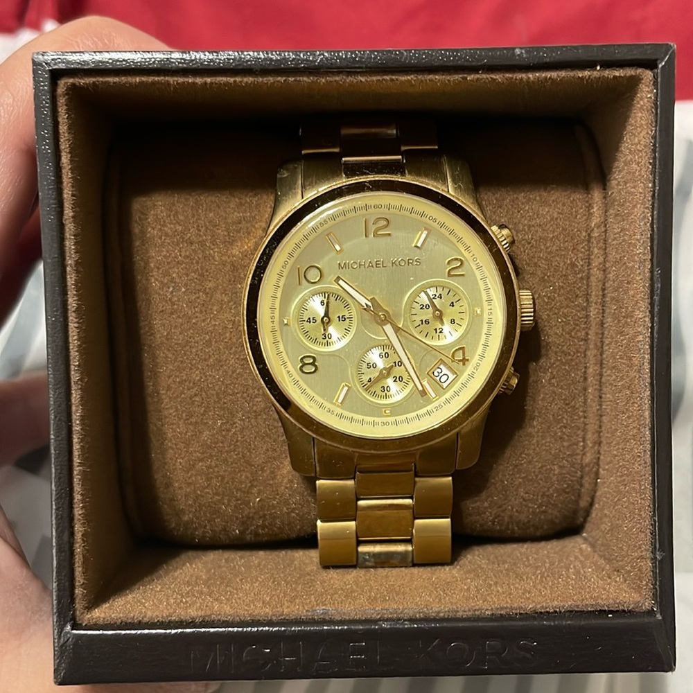 Michael Kors women gold watch